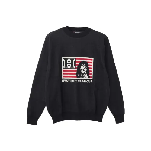 HYSTERIC GLAMOUR совместный бренд Черные мужские свитеры
