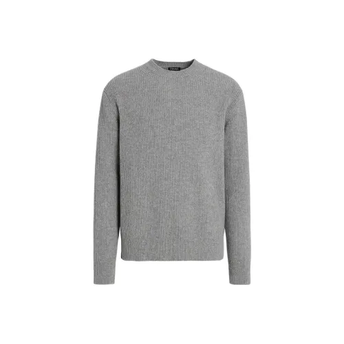 Ermenegildo Zegna Серые Мужские Свитера