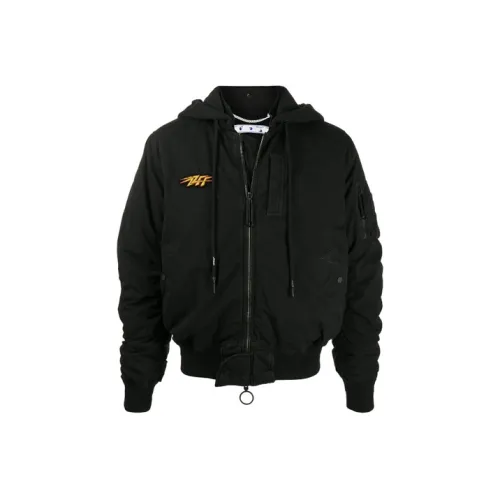 Off Белый FW20 Черный Мужские Куртки