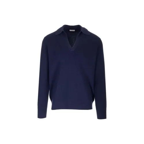 DRIES VAN NOTEN Синий Мужской Свитера
