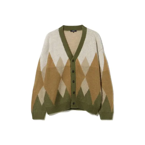 BEAMS совместный бренд Оливково-зеленые Мужские Свитера