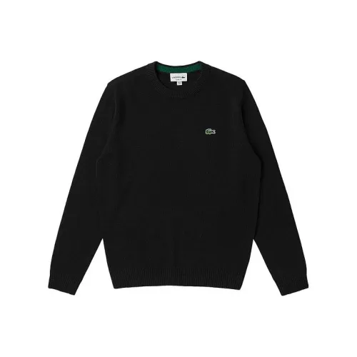 Свитеры для мужчин черного цвета в сотрудничестве с LACOSTE