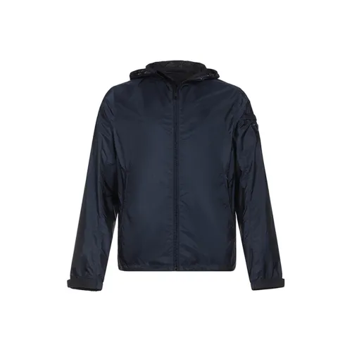 PRADA Темно-синие мужские куртки