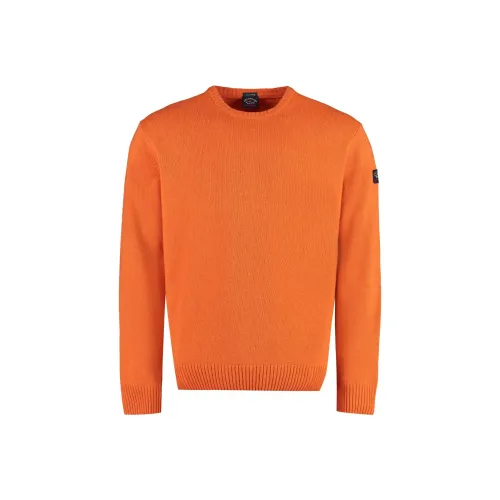 Paul Shark Orange Men's Sweaters Пол Шарк Апельсиновые Мужские Свитера