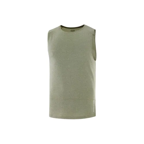 SALOMON CROSS RUN Топ без рукавов Мужской Зеленый