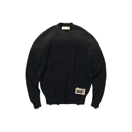 XVESSEL Черный Унисекс Свитеры