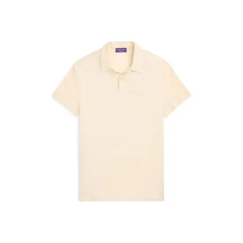 Ralph Lauren Purple Label Кремовая мужская поло рубашка