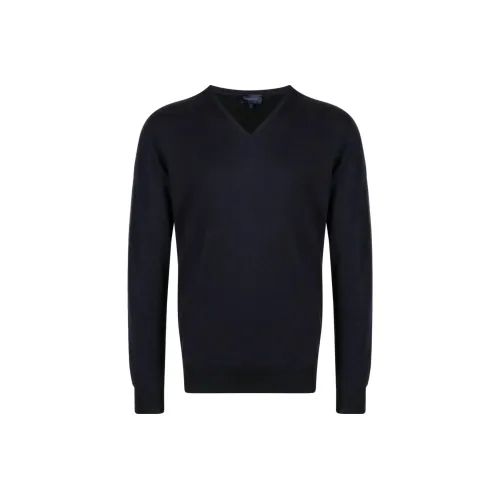 Lanvin Темно-синие мужские свитеры