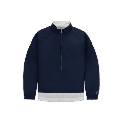 NIKE Синий с Белым Lettering Унисекс Куртки