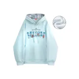 С капюшоном, светло-синий, флисовая подкладка