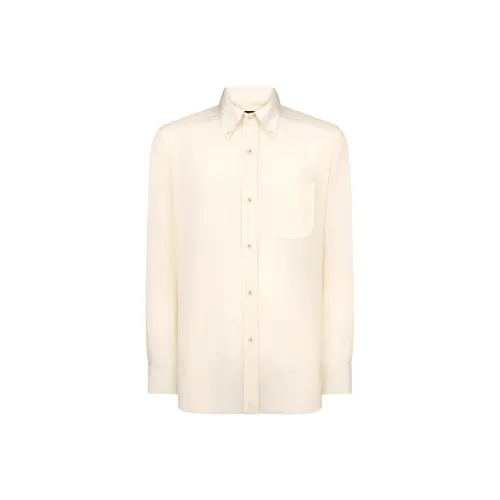 TOM FORD SS24 Рубашка Мужская Айвори