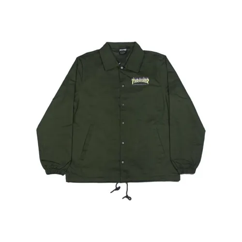 Thrasher Армейский зеленый Унисекс Куртки