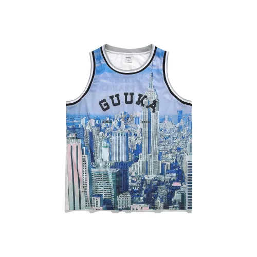 Guuka Men's Blue Tank Tops