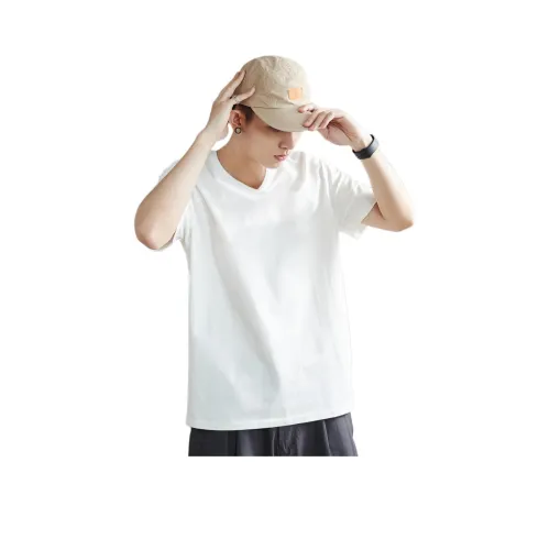 Tonlion T-Shirt Мужская Естественный Белый