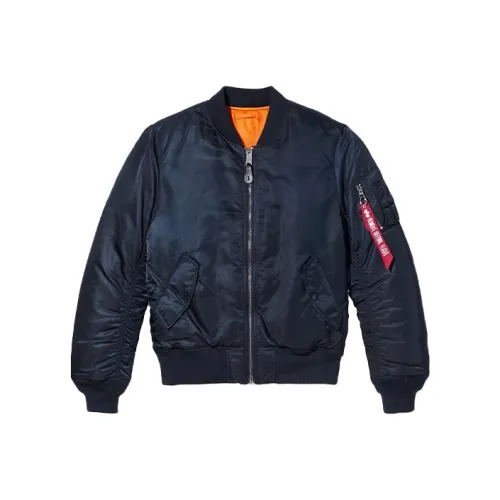 Совместный бренд с Alpha Industries, синие мужские куртки