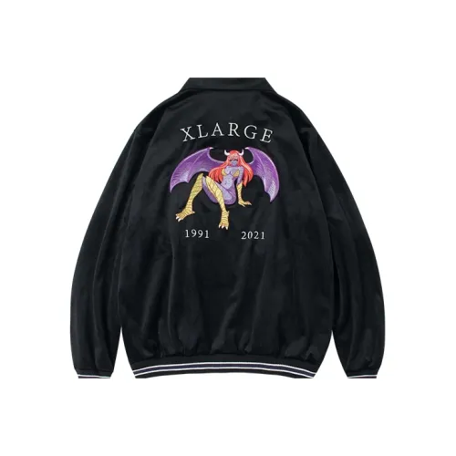 XLARGE совместный модель SS21 Свободный крой Куртка Унисекс Черный