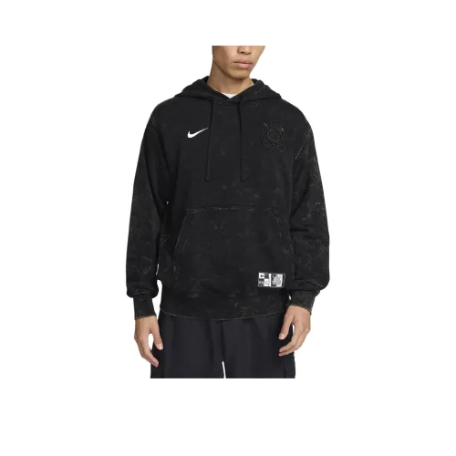 nike Клуб S.C. Corinthians Футбол French Terry Пуловер Толстовка Мужской Черный