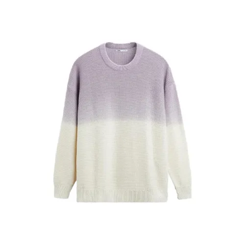 ZARA Трикотаж Мужской Светло-фиолетовый