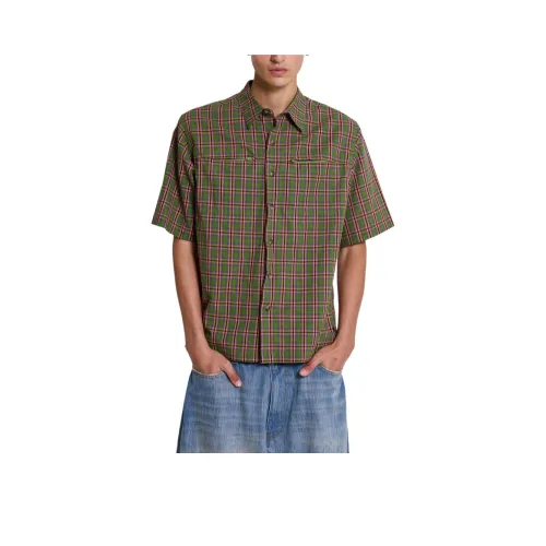 Jaded London ACID Короткий рукав рубашка мужская зеленая