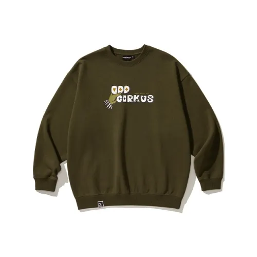 ODDCIRKUS FW24 Свитшот Унисекс Оливково-зеленый