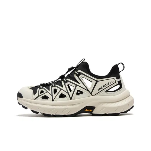 MERRELL Slip-resistant Waterproof And Breathable Hiking Shoes Unisex Beige White Black MERRELL Противоскользящие Водонепроницаемые и Дышащие Горные Ботинки Унисекс Бежевый Белый Черный