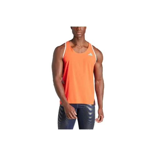 Adidas Adizero Бег Топ Мужской Светло-Красный