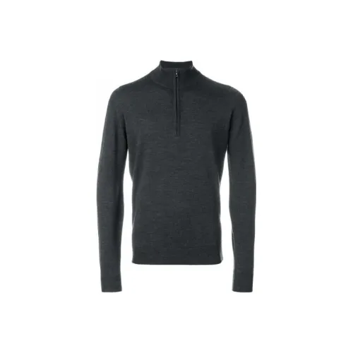 JOHN SMEDLEY Темно-серый Мужские Свитера