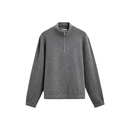 ZARA Серые Мужские Свитера
