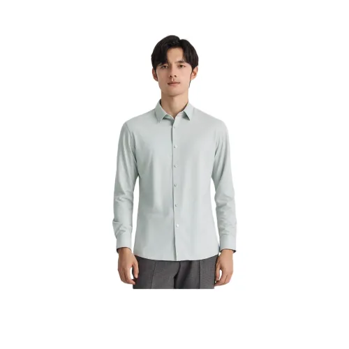 ZIOZIA Мятные Мужские Рубашки