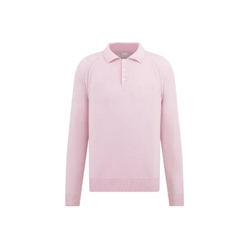 DIOR Icon FW24 Кашемировый свитер мужской розовый