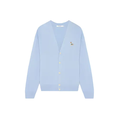 Maison Kitsune Светло-Синий Мужской Трикотаж