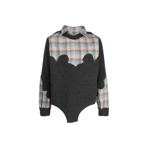 Maison Margiela Темно-серые Мужские Свитера