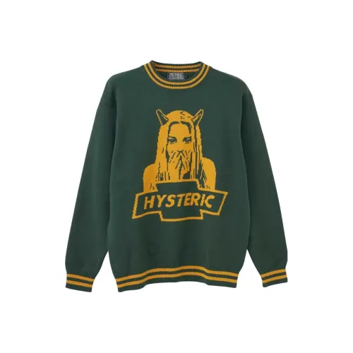 HYSTERIC GLAMOUR совместный бренд Зеленый Мужской Свитеры