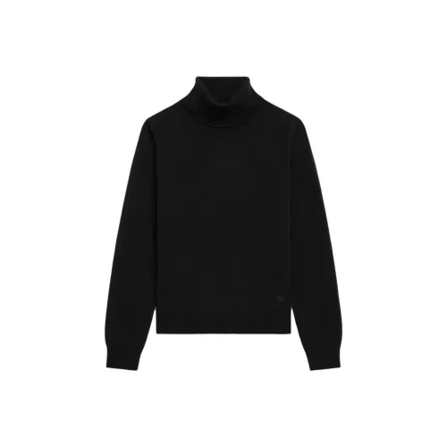 CELINE SS25 Кашемир Свитер Мужской Черный