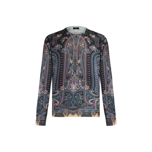 ETRO Черные Мужские Кашемировые Свитера