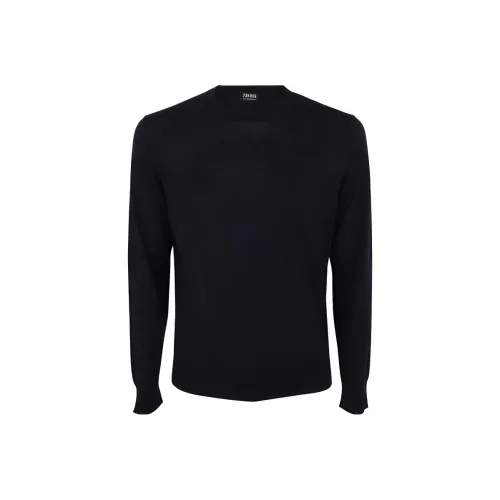 Ermenegildo Zegna Черные Мужские Свитера