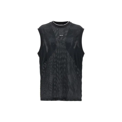 VERSACE Мужские черные майки