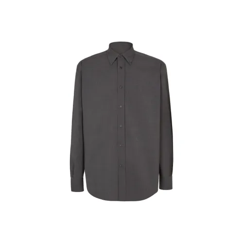 Fendi Серые Мужские Рубашки