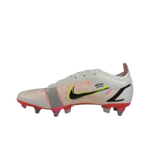 Nike Mercurial Vapor 14 Противоскользящие устойчивые к истиранию футбольные бутсы унисекс белые и черные