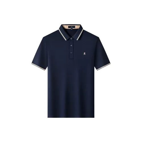 Montagut Business Collection SS24 Поло Мужское Темно-Королевский Синий