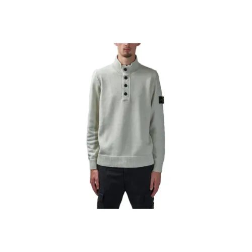 Stone Island Светло-серые Мужские Свитера