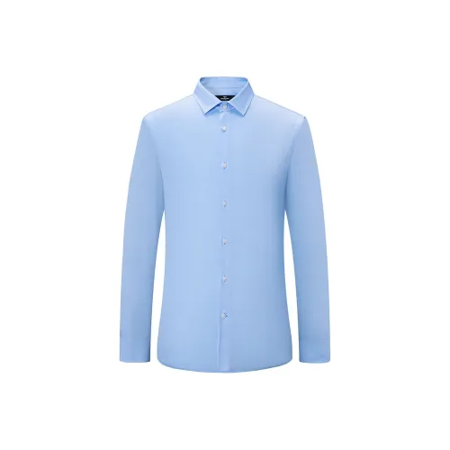 SEPTWOLVES Рубашка Мужская Светло-Синяя