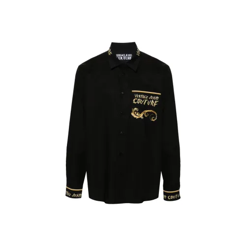 VERSACE JEANS COUTURE Рубашка Мужская Черная