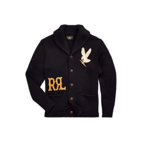 Double RL Черный Мужской Трикотаж