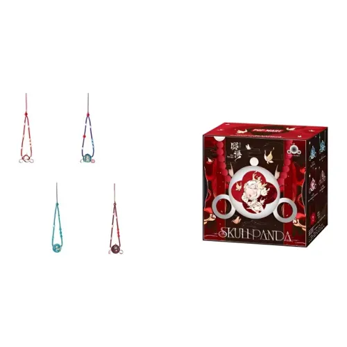 POP MART Skullpanda Residence View Scenery Collection Слепые коробки Один Mystery Коробка Целая коробка 4 шт