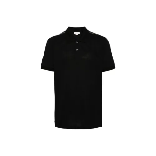 Alexander McQueen Мужское черное поло