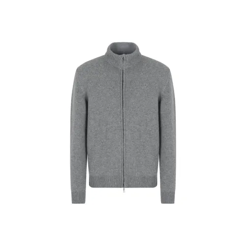 GIORGIO ARMANI FW24 Кашемировый свитер мужской серый