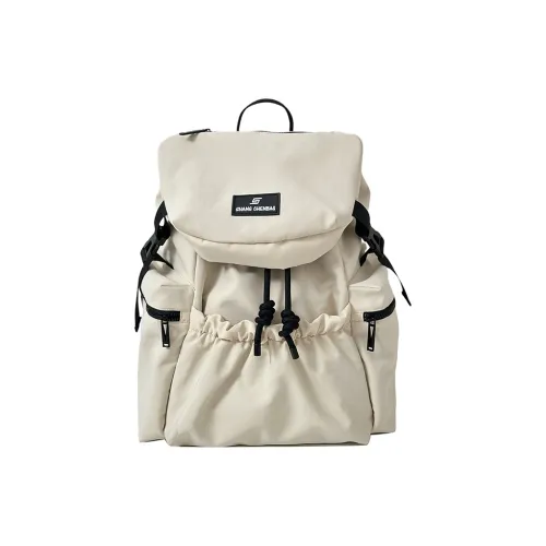 CAREELL Нейлон Рюкзак Унисекс Экрю Светло-Серый Черный Оранжевый Красный Хаки