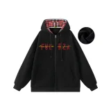 Чёрный кардиган с флисовой подкладкой