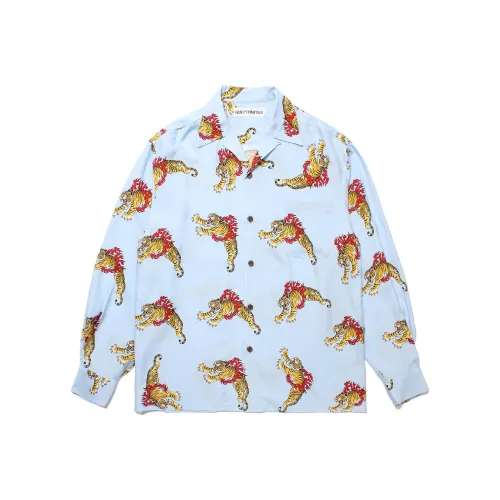 WACKO MARIA TIM LEHI Collaboration Синяя Унисекс Рубашка